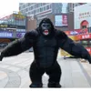 Mascote boneca traje king kong traje inflável para adulto peludo peludo mascote animal halloween veneza vestido de carnaval terno fursuit orangotango