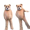 2022 Halloween Dancing Bear Figurine de dessin animé Costume de mascotte de haute qualité Personnaliser le personnage de thème d'anime en peluche de dessin animé unisexe