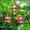 Otros suministros para pájaros Est Rueda de la fortuna Alimentador de colibrí Herramienta creativa de almacenamiento de alimentos para pájaros para jardín al aire libre Decoración de patio Entrega directa