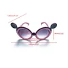 Hair Accessories 2 Pcs/Set Anti-UV Cartoon Glasses Knotted Bow Printing Headband Children Baby Sunglasses Band Kit Kids Po Props