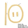 Серьги ожерелья устанавливают эфиопию Дубай 24K Золотой круглый браслет серьги Африканский свадебная подружка невесты