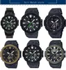 Casio PRW-7000FC 용 플라스틱 스틸 워치 밴드 Protrek Mountaineering 시리즈를위한 Black Sports Watch Strap.