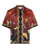 Casablanca mens designer shirts 22ss bar vodka whisky glass Hawaiian silk sets pants shorts short sleeve shirt207L