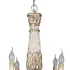 Lampy wiszące Neoklasyczne amerykańskie drewniane sztuka stary retro życiowy żyrandol Nordic Antique El Lampa LB01033Pendant
