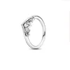 새로운 도착 Hot Crystal S925 Sterling Silver Love Ring Jewelry Diy Fits Fits Pandora Ale For Fandoras Formane European Rose Gold Gifor