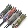 Tungt taktisk militärficka självförsvar Automatisk kniv 440 Folding Blade Edc Survival Tool Amerikanska flaggan mönster semester gåvor