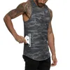 Running Vest Men Camouflage Sport Top GYM Fitness Tank Séchage rapide Vêtements d'entraînement Workout s Male W220426