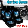 Auto-stoelbedekkingen Volledige set Universal Protector Cushion Accessories Butterfly Woman Print Car-StylingCar