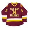 Vipceoa3740 Bel-Air Academy 14 Will Smith Movie Hockey zszyta Jersey 100% haft męskie damskie hokejowe hokej czerwone koszulki