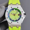 Luxury Mens Watch Automatic 42mm rostfritt stål fodral Pin Buckle Rubber Strap Waterproof för Sports Wristwatches Leisure Designer 284p