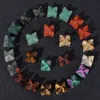 12-13mm Natural Stone Star Shape Pärlor odrickade polerade Tiger Eye Agates Stone Hexagram Meditation Smycken för DIY Heminredning