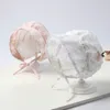 Doux Dentelle Bébé Chapeau Printemps Été Respirant Visière Enfant Fille Seau Chapeau De Soleil Princesse Doux Fleur Broderie Infant Toddler Bonnet 220611