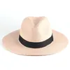 Men Beach Sun Hat Women Shade Hats Woman Man Spring Summer Panama Jazz Top Cap Straw Wide Brim Hat Women's Men's Caps Sunhat Outdoor Fashion Accessories Wholesale