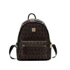 K-förmige Niet-Rucksack-Rucksack Koreanische Version Chao2021 Brown Double Schulter Crossbody Bag Fabric271r