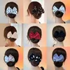 Fashion Ponytail Hair Band Deft Bun Wire Bow Curler Printing Magic Clip Twist Simplecurler