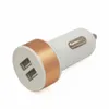 Universal Mini Dual 2 Ports USB Car Charger Adapter 12V Power 2.1A Car Chargers för iPhone X XR XS Max Samsung mobiltelefon