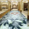 Papel de parede de piso de vinil Papel de parede de mármore criativo impermeável Lliving room banheiro auto-adesivo PVC papel de parede para paredes 3 D