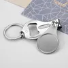 500 stcs Aangepast Logobedrijf Geschenken Promotie Geschenken Wijnflessen Openers Keychain Key Ring Nail Clippers