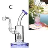 Kalın Stereo Matris Geri Dönüştür Cam Harmanlar Konsantre Lastik Perc Su Boru Yağ Teçhizatları Yaygın Bong Bubbler Shisha Sigara Aksesuarları