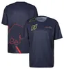 F1 racer T-shirt Teamuniform Fanrace-uniform voor heren Sneldrogend T-shirt met korte mouwen, logo kan worden aangepast