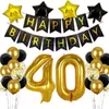 Party Decoration 40th Birthday Decorations For Women Men Foil Balloons 40 Number Balloon