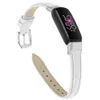 Slim Leather Watch Band för Fitbit Luxe Strap Byte Armband Armband Bälte Smart Tillbehör