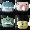 Creative Tissue Box Soft Toon Case Cute Animals Papperslådor härlig servetthållare för bilstol 220611