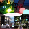 40 cm LED playa Bola brillante inflable PVC Control remoto Iluminación Balón Balón Luminoso Garden Piscina Bola de bola Decoración de bola 220622
