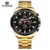 ForSining Automatic 2021 Watch Mens Multi-Function rostfritt vattentätt komplett kalender Militär Automatiska klockor Montre Relogio T200311