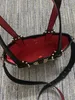 Frau druckt Taschen Mädchen Umhängetaschen Echtes Leder Nieten Spikes Schleife Umhängetasche Cabata Designermarken Handtaschen