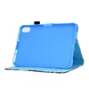 Vlinderbladeren lederen kisten voor ipad mini 6 1 2 3 4 5 7.9 8.3 inch mode dier kat wolf stijlvolle flamingo portemonnee houder flip cover shockproof tablet boek zakje zak