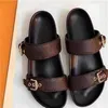 Designers Slides Womens Sandals Slipper Loafers Women Floral Man Flat Bottoms Striped Beach Casual Outdoor Platform 2021 Men