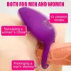 Zawokajający nowy pierścień kutasa wibrujący stymulator łechtaczki g Spot Sex Toys Para wibracje opóźnienie lizanie cipki Orgazm zablokowany wibrator 2758207