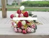حرير الورد زهرة حفنة الفاوانيا باقة الزفاف حفل زفاف محور ديكور المنزل رؤوس الزهور الاصطناعية/ترتيب الأدغال