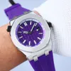 남성 시계 자동 기계식 시계 42mm 비즈니스 손목 시계 남성 손목 시계 방수 고무 스트랩 디자인 Montre de Luxe