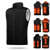 4/9/11 Places gilet chauffant hommes femmes USB veste chauffante gilet chauffant gilet de chasse thermique vêtements froid hiver vestes chauffantes 220516