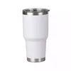 Tumblers de 30 onças de tumblers em branco em branco para sublimação xícaras de vácuo de parede dupla pálpebras de aço inoxidável canecas de café para suportes de xícara de veículo