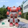 エースエアアートが作った屋外広告展示用の高品質のインフレータブルロボットトランスキャラクターエアブラウンモデル