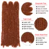 Peruk afrikanska dreadlocks syntetiska hårförlängningar 12 20-tums 65g dreadlocks peruker