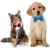 Dog Apparel Pet Dogs Bow Ties Collar Adjustable Cat Bows Ties Neck Small Medium Pets Grooming Accessories Dog Apparel GC0909