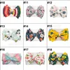 Toddler Baby Girls Floral Tryckta Big Bow Headbands Bandanas 26 Färger Barn Prinsessan Hårbågar Tillbehör Kids Design Boutique