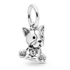 Andy Jewel 925 Sterling Silver Beads Bulldog Puppy Dangle Charm Tarms يناسب أساور المجوهرات الأوروبية على طراز Pandora Neckelts 798008en16