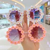 Summer Children Cute Acrylic Flower Outdoor Sun Protection Sunglasses Baby Girls Classic Kids Boy UV400 220705