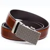 Bältesvarumärke Simple Casual Men's Leather Belt Designer Luxury Cowhide Ratchet High Quality Alloy Automatic BuckleBelt Forb22