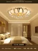 Modern Round Crystal Chandeliers D45cm D50cm D60cm Flushmonterad taklampa E14 Hem inomhusbelysning