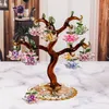 Decoratieve objecten Beeldjes Glas Crystal Lotus Tree met 12 stks Fengshui Crafts Home Decor Christmas Year Gifts Souvenirs Ornament