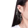 Clip-on Vis Retour 1 Pcs Mode Croix Gland Chaînes Oreille Manchette Boucles D'oreilles Pour Femmes Filles Gothique Punk Style Pendentif Clip Boucle D'oreille Bijou Tendance