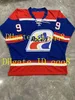 99 Wayne Gretzky WHA Racers Jersey Blu Bianco 1978-79 Vintage Stitched qualsiasi nome numerico Retro Hockey Jersey