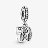 Andy Jewel Authentic 925 Sterling Silver Beads 50 jaar liefde hanger Charm Charms past Europese pandora -stijl sieraden armbanden ketting 797264cz