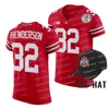 Thr Ohio State Buckeyes 2022 Rose Bowl Şampiyonları CFP Jersey Justin Fields NCAA Jersey 7 C.J. Stroud Treveyon Henderson Jaxon Smith-Njigba